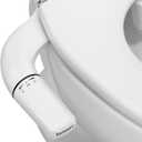 SAMODRA Ultra-Slim Bidet Attachment for Toilet - Self Cleaning Nozzle Hygienic Bidets for Existing Toilets - Adjustable Water Pressure Fresh Water Sprayer Toilet Bidet - Easy to Install (White)