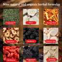 Ginseng Five Treasures Tea - Kidney Tea Formula Eight Treasure, Mulberry Herbal Tea 8 Precious Ingredients Ginseng-Infused Teas, Six Treasures Cleanse Detox Health Teabag For Women & Men (1)