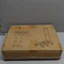 Folding Hand Truck 500lbs, Portable Heavy Duty Dolly Cart, 6 Wheels Collapsible Luggage Cart with 2 Elastic Ropes - Compact Trolley Cart for Easy Moving - Ideal Hand Cart for Travel and More (17, Black)