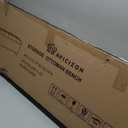 Apicizon Storage Ottoman Bench, Ottoman with Storage for Bedroom, 46" Storage Bench with a Robust Steel Frame, for Entryway, Living Room, Dark Grey