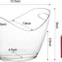 Yesland Ice Bucket, Clear Acrylic 3.5 Liter Storage Tub, Beer Bucket Beverage Chiller Bin for 2 Wine, Champagne Bottles, Beer Bottles 