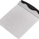 Cake Safe Lifter - 10" x 8" Stainless Steel Pizza Transfer Shovel Square Cake Tray Moving Plate Tool Cookie Spatula HKI7102c (Black)