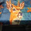 Fall Deer Door Cover Banner Decoration Backdrop Porch Sign For Holiday Party Indoor Outdoor Decor  Size 35"x72"