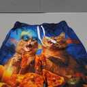 Young Boys Pizza Cats Swimming Trunks Summer Beach Board Shorts with Mesh UPF50+ Quick Dry Swimming Wear Swimsuit Size 11-12T
