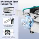 Upgrade 82229000 Bathroom Vent Fan Motor and Wheel Fit for Nu-Tone Bro-an 9415 9415F 9415H 9415N 9425 Replace 82229000 S82229000 C-82230 68627000 K7895 Fan Motor, CCW -1 Year Service By Fetechmate