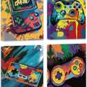Drsoum Cool Video Game Decor for Boys Gaming Wall Art Watercolor Graffiti Gamer Room Decor Game Poster Framed 8"x10" - Gamepad Painting Teenage Boy Room Decor (8''x 10'')