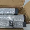 Deck Fence Gate Outdoor, 32''H Gate for 36''H Deck, Black Heavy Duty Steel Anti-Rust Door with Customizable Width (Up to 48"), Metal Gate for Residential, Yard, Patio(No Hinge)