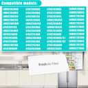 MCR66849208 Refrigerator Air Filter Cover with 3pcs LT120F Refrigerator Air Filter, Compatible with LMRS28596D, LMRS28596S, LMRS28626D, Replacement MCR66849219, MCK703881, ACW75477501