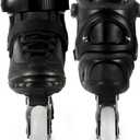 Inline Skates PRO for Adult Women - ABEC-9 Bearing with Breathable Lining for Male Female, Optional Brake, Size W 6-9, Black