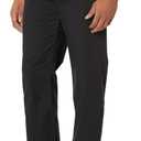 Amazon Essentials Men's Straight-Fit Wrinkle-Resistant Flat-Front Chino Pant (38W x 34L, Black)