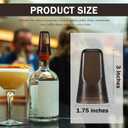 Chengu 24 Pieces Liquor Bottle Covers Pour Spout Covers Bar Toppers for Bottles Universal Pour Dispenser Dust Translucent Silicone Rubber Spout Caps for Bar Home Kitchen Tools Supplies (Black)