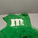 PJPSAA Letter M Halloween Costumes T-Shirt Tutu 5 Layered Skirts Cheer Bow for Women Group Team Cosplay, M