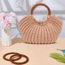 ACRNIGHEET Crochet Bag Kit for Adults Khaki Colored Handbag Crochet Kit for Advanced Beginners Knitting Purse Starters Set DIY Craft Making Kit with Step-by-Step Instructions and Video Guidance