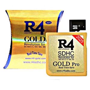 R4 SDHC Gold pro + USB Adapter KIT with 8 GB Micro SD Will Work ON DS DSI 2DS 3DS