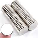 MIN CI 40 Pcs Super Strong Neodymium Disc Magnets, 18 mm x 3 mm Small Magnets for Dry Erase Board Whiteboard Office Fridge Crafts, Mini Round Rare Earth Magnet s for Building Scientific Models
