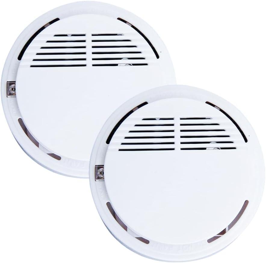 Smoke Alarm detectors are Used in Household Kitchens or Offices to detect Gas Alarms (2-Pack)