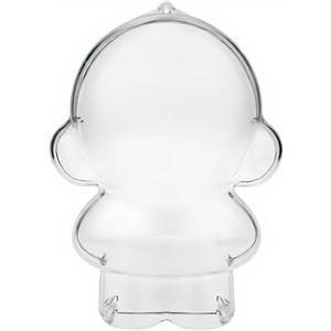 Protective Case for SKULLPANDA Winter Symphony, Clear Display Storage Case Acrylic Cover with Silicone Strap for SKULLPANDA Winter Symphony Series Plush (Doll is not Included)