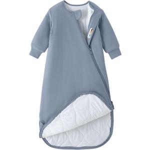 Unisex Sleeping Bag for Babies and Toddlers 3.5 Tog Sleep Sack, Baby Sleep Sack, One Piece with Sleeves, Gifts for Baby, Flint Stone, 0-6M 