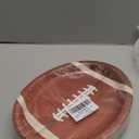 Qyeahkj 50 PCS Football Oval Paper Plates Large 11” Disposable American Rugby Sport Party Decorations Touch Down Boy Supplies Favor for Birthday BBQ Gathering Picnic Carnival Party Tableware Set