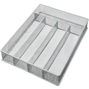 Mesh 5-part In-drawer Cutlery Organizer Kitchen Utensil Flatware Tray Model #196