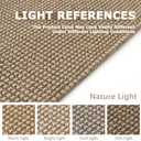 KOZYFLY Indoor Door Mat 2x3 ft Small Area Rugs Washable Front Door Mat Non Slip Rubber Backed Entryway Rug Cotton Entrance Doormat for Front Porch Bathroom Kitchen Bedroom, Tan/Orange/Brown