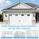 4 Pcs Garage Door Windows, 21"×14" Replacement Vinyl Windows Inserts Kit with UV Resistant Resin Glass, Garage Door Windows Inserts for Exterior Garage Doors, Clear Design (Style2)