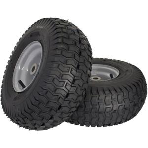 MARASTAR 21436-2PK 15x6.00-6" Front Tire Assembly Replacement for Husqvarna Riding Mowers