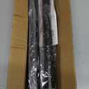 Shower Curtain Rod Adjustable 43-78 inch, 1"Diameter Spring Tension Curtain Rod No Drill, Anti-Rust Non-Slip Shower Rod, Black Shower Curtain Rod for Bathroom Tension