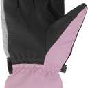 MAGARROW Kids Winter Warm Gloves Windproof Water-Resistant Snow Boys Girls Sport Gloves (Light Pink, 4-6 Years)