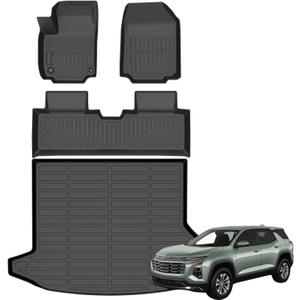 Floor Mats Cargo Mats for 2025 Chevy/Chevrolet Equinox Fuel (not for EV) TPE Rubber Floor Liner Set Cargo Liner Accessories