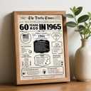 4 x Giant 60th Birthday Gift Cards for Women Man Large sixty Birthday Card Happy 60th Birthday Party Decorations Best 60 Year Old Birthday Gifts Ideas