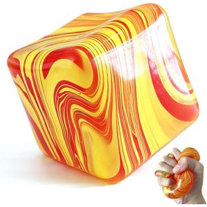 1 Pack Squishy Stress Cube, Squishies Slow Rising Sensory Fidget Toys for Anxiety Relief Adults Kids, Squishy Toy Gift for Classroom Prizes Party Favors