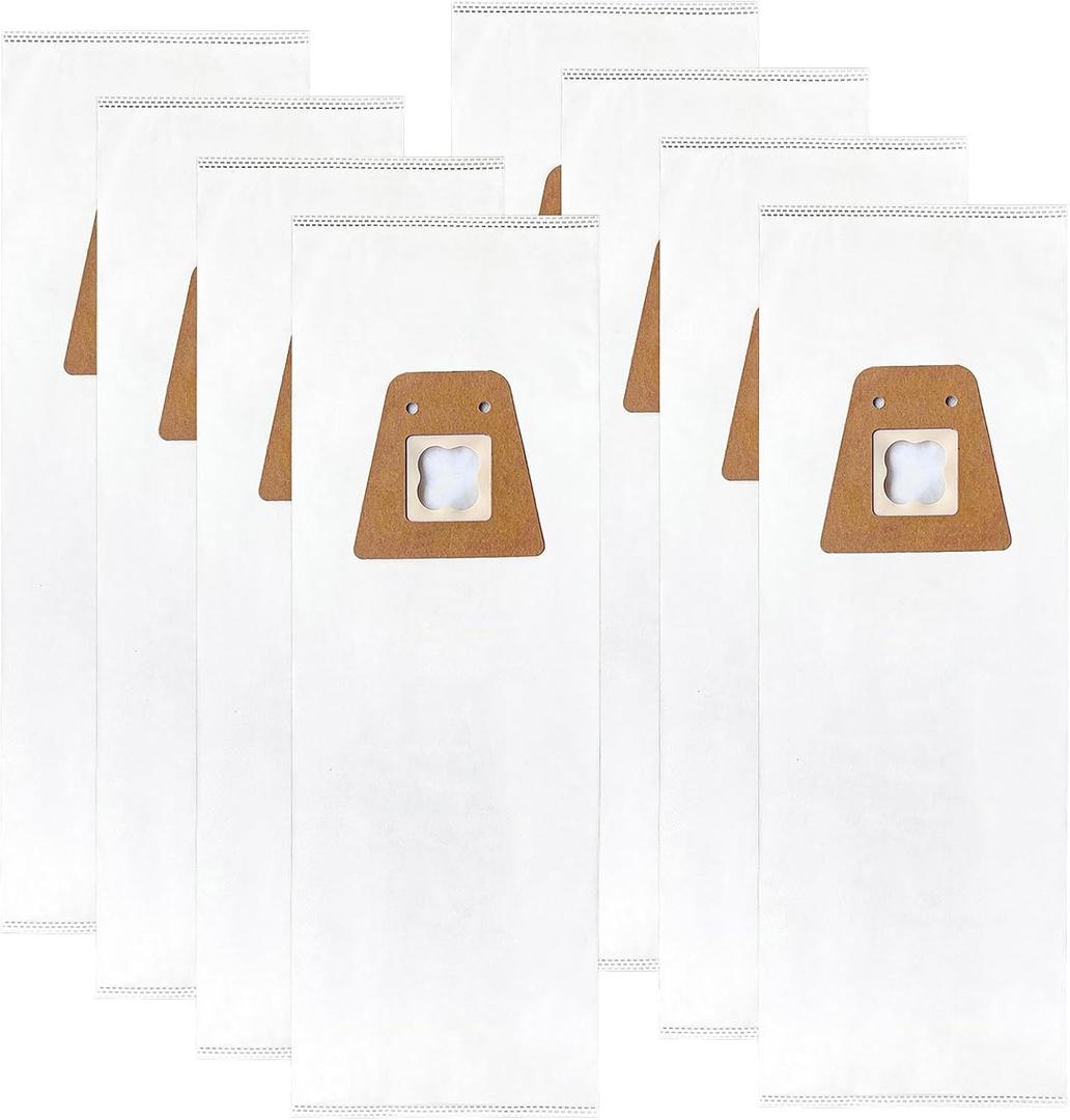 Style ST Vacuum Bags Compatible with Sanitaire Commercial Upright Vacuum Cleaner: S600 SC600 SC678 SC688 SC800 SC888 SC888J SC889 Series, Part# 63213B(8 Pack)