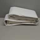 White Tarp 12x20 Feet, 10 Mil Thick Waterproof Poly Tarps Cover UV Resistant, Rip & Tear Proof with Metal Grommets Every 20 Inches