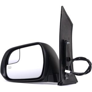For Toyota Sienna 2015-2018 Door Mirror Driver Side | Power | Heated | Manual Folding | w/Blind Spot Glass | Paintable | Replacement For 8794008150 | TO1320339, 13.5 inches x 14 inches x 7 inches