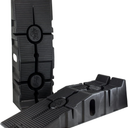 FloTool 11909ABMI RhinoRamp Vehicle Ramp Pair - Ideal for Stress-Free Home Garage Maintenance - Reduces Slippage - Works with Low Clearance Vehicles - 12,000lb GVW Capacity - Extra-Wide Design