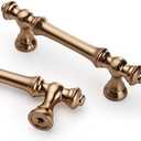 Asidrama 10 Pack 3 Inch(76mm) Champagne Bronze Kitchen Cabinet Handles,Brushed Brass Cabinet Pulls Kitchen Cabinet Hardware for Cupboard Gold Drawer Pulls