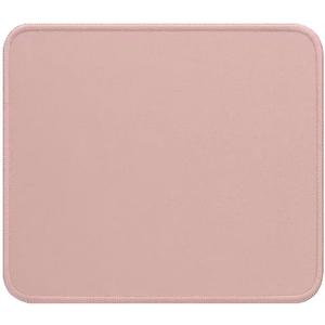 Computer Mouse Pad with Stitched Edge, Premium Textured Small Mouse Mat, Non Slip Black Rubber Base Gaming Mouse pad for Laptop, Home&Office, 10.2x8.3x0.12in,Dark Rose/Black Base