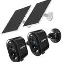LongPlus 2K Solar Security Cameras Wireless Outdoor, VicoHome Camera Wireless Camera for Home Security, Battery Powered WiFi Cameras with AI Motion Detection, 2-Way Talk,Cloud/SD Storage
