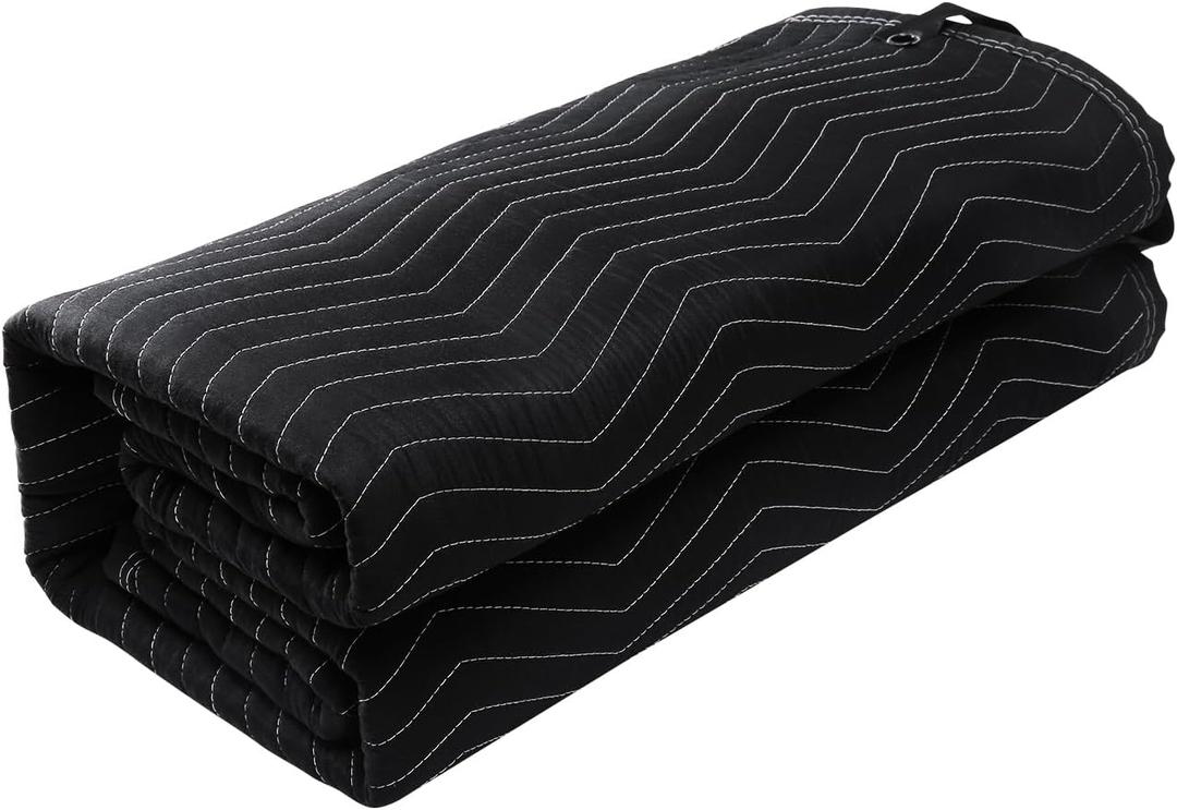 VEVOR Sound Dampening Blanket, 96" x 80", Extra Large Studio Grommeted Blanket with Grommets, Light Blocker for Door Acoustic Noise Blocking Blanket Studio Sound Absorption Sheet, Black