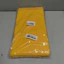 10 Pack Premium Disposable Plastic Tablecloth 84" Round Table Cover for Birthdays Weddings Christmas Anniversary Buffet Table (Yellow)