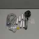 Ion Drops Filtered Shower Head with Handheld, High Pressure Water Flow Showerhead, with Shower Head Filter for Hard Water Boosting, with ON/OFF Switch and Rotatable Head (Silver gray)