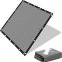 90% Shade Cloth Sun Shade Fabric Privacy Screen Shade Cover for Patio Garden Pergola Shade Cover Canopy with Grommets (6X10 FT, Gray)