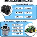 Carburetor For Kohler CV12.5 CV13S CV13T CV14 CV14S CV15S New
