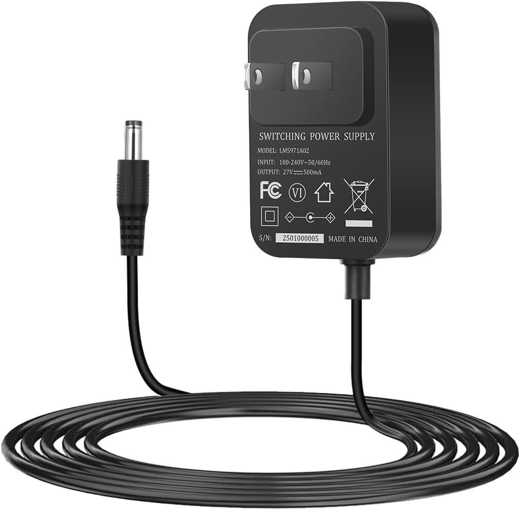 LANMU 27V Charger Compatible with Wyze Cordless Vacuum S, Replacement AC Adapter Connection Cable Power Supply Cord (Only fits Model S)