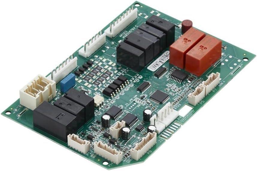 W10811364 replacement control board compatible for Whirlpool Refrigerator Electronic Control Board Model# MFX2976D, KRFF507EW, WRX986SI, WRX988SI, KRF757SD, WRF757SD