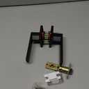 MENDOCK Passage Door Lever Dummy GreenShield Exterior Interior Door Handle for Hallway Closet Heavy Duty Non-Locking Lever Sets No Key Door Knob for Right Left Handed Door (1 Pack, Matte Black)