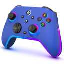 Wireless Switch Controllers for Nitendo Switch/OLED/Lite, 1200mAh Switch Pro Controller with 10 Color Light Modes, Rechargeable Switch Turbo Control with Turbo, Vibration, 6-Axis Gyro, Wake Up (Blue)