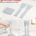 Kitchen Glove Holder Kitchen Glove Stand Holder Rubber Glover Drying Dryer Rack Reusable Rubber Glove Clothes Drying Rack for Dish Gloves and Rags (Blue)