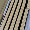 Art3d 4-Piece Wood Slat Acoustic Panels for Stylish Decor and Noise Reduction, 3D Textured Panel for Ceiling and Wall, Oak (4Pcs - 94.5 * 7.9 inch)